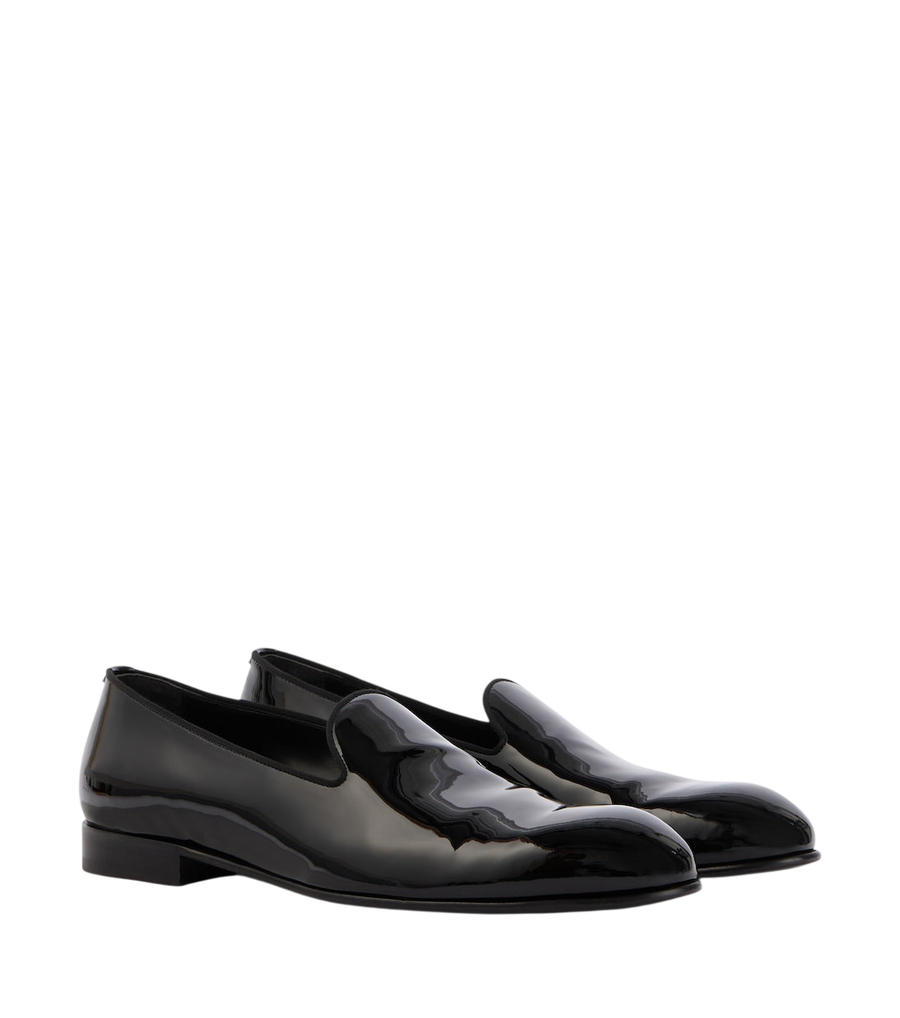 Brioni Leather slip-on loafers