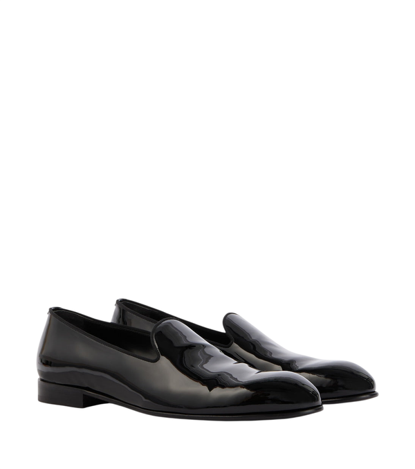 Brioni Leather slip-on loafers