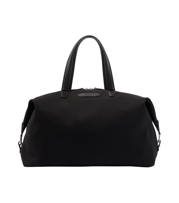 Brioni Leather-trimmed canvas duffel bag