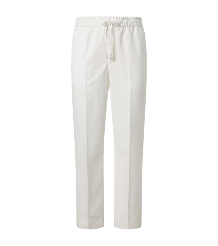 Brioni Linen and cotton straight pants