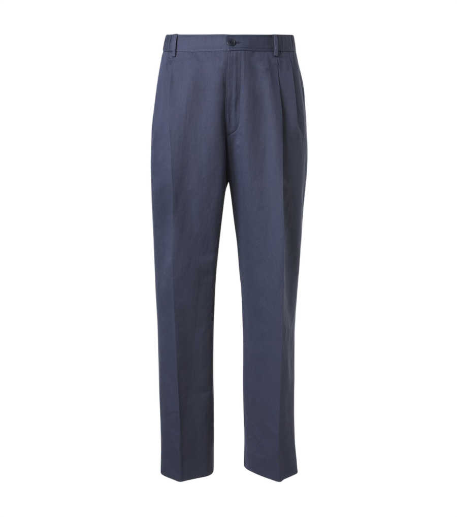 Brioni Linen and cotton straight pants