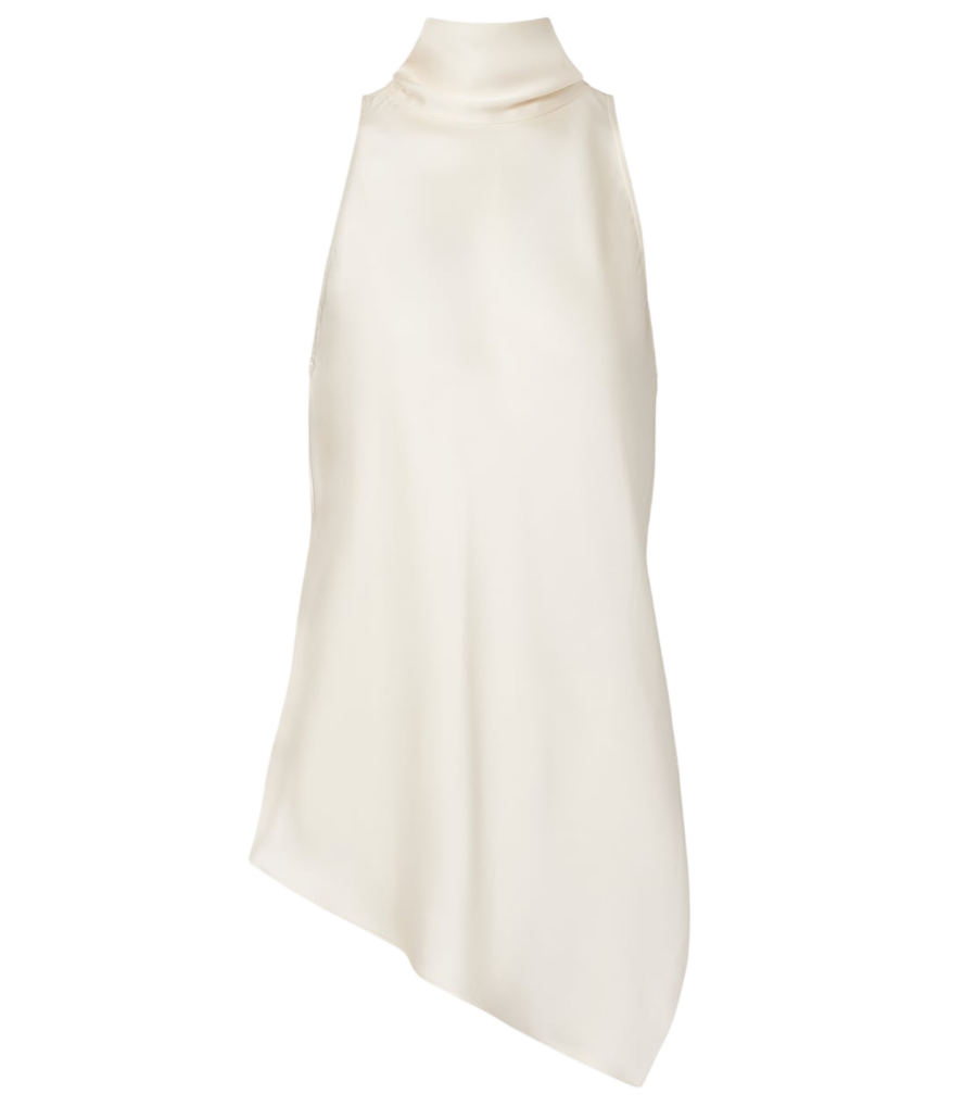 Haut asymétrique en soie Brunello Cucinelli