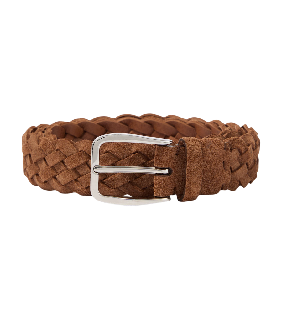 Brunello Cucinelli Braided suede belt