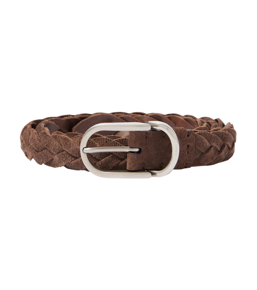 Brunello Cucinelli Braided suede belt