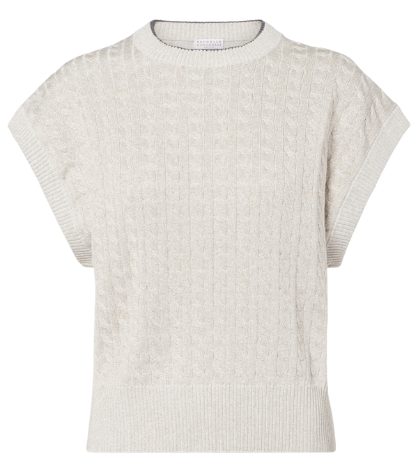 Brunello Cucinelli Cable-knit cotton-blend sweater