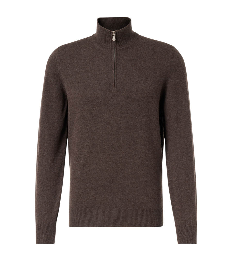 Brunello Cucinelli Cashmere half-zip sweater