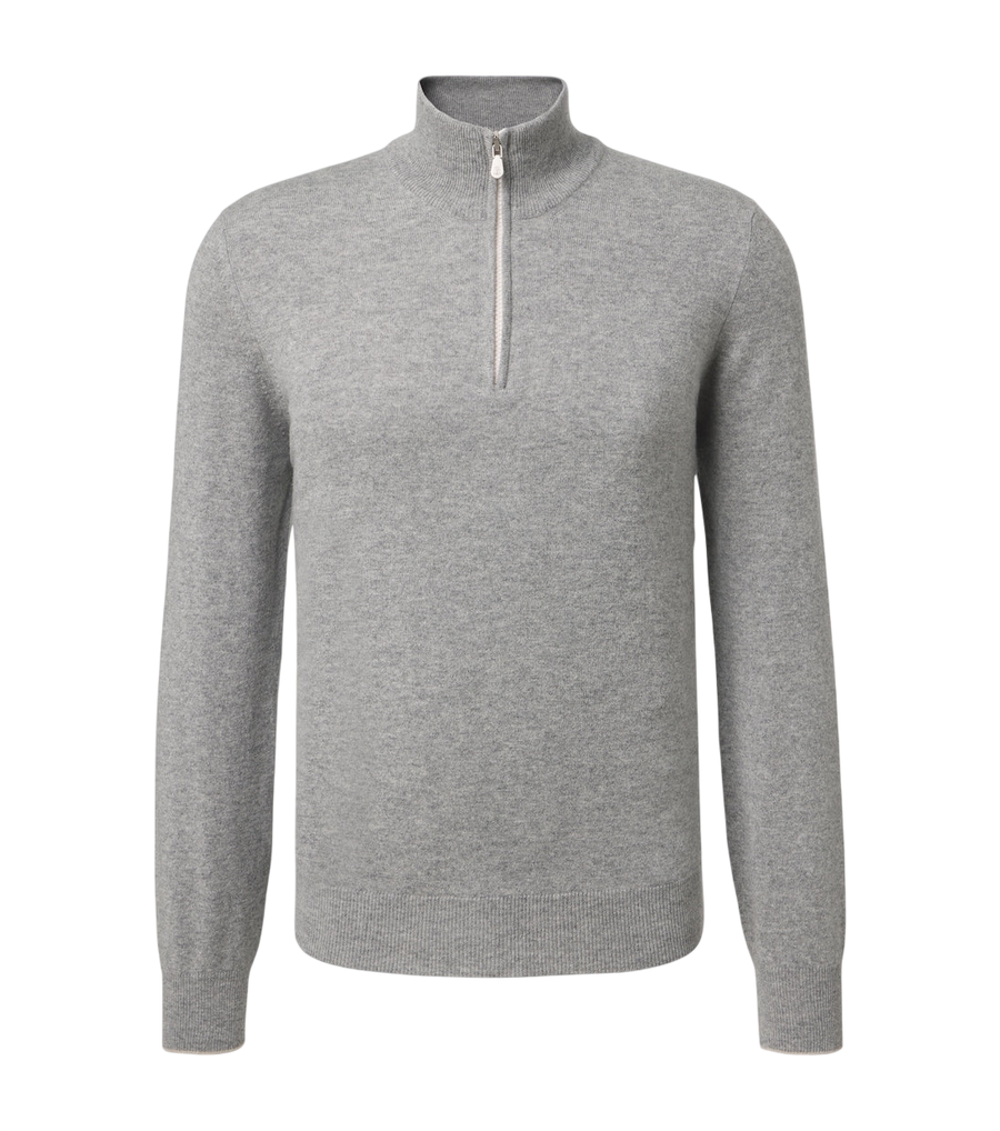 Brunello Cucinelli Cashmere half-zip sweater