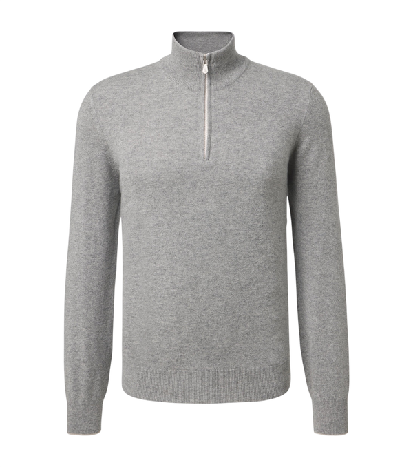 Brunello Cucinelli Cashmere half-zip sweater