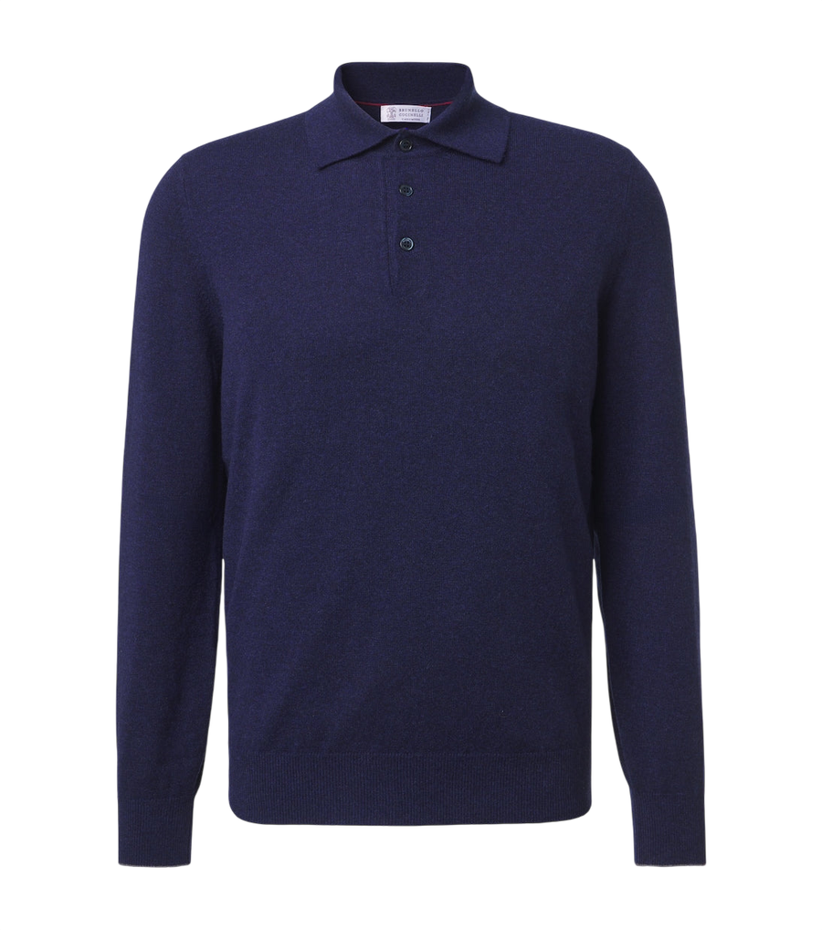 Brunello Cucinelli Cashmere polo sweater