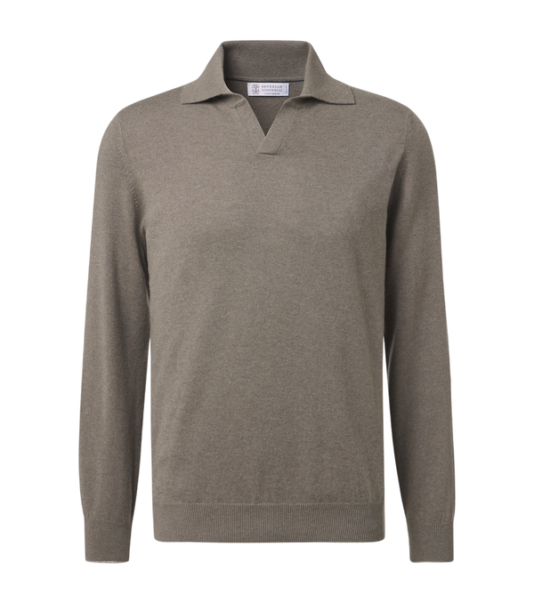 Brunello Cucinelli Cashmere polo sweater