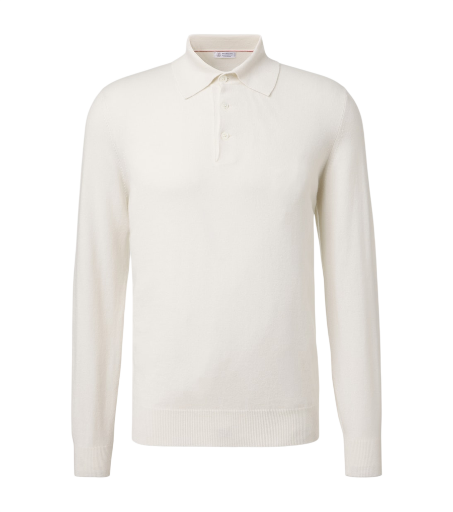 Brunello Cucinelli Cashmere polo sweater