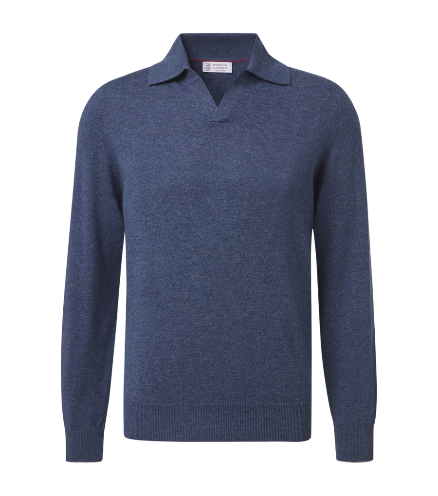 Brunello Cucinelli Cashmere polo sweater