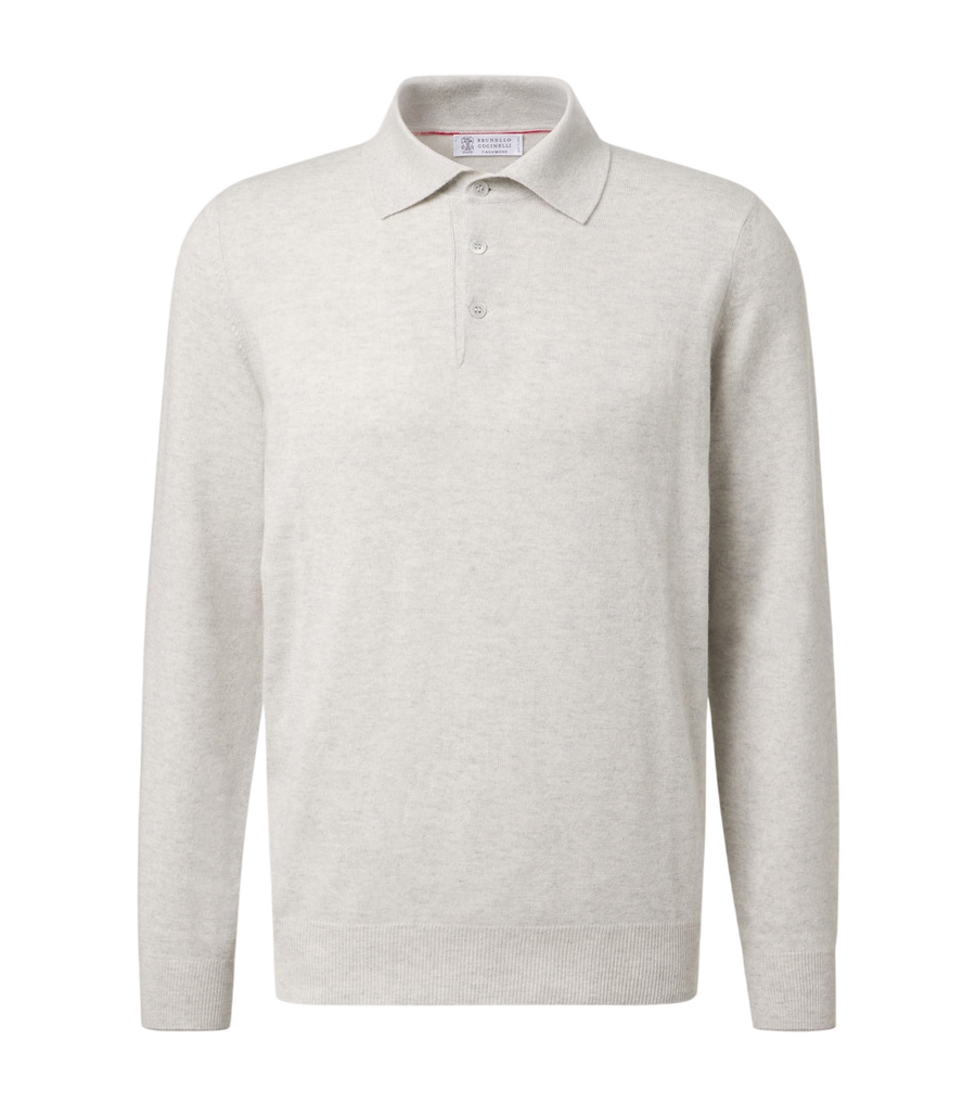 Brunello Cucinelli Cashmere polo sweater