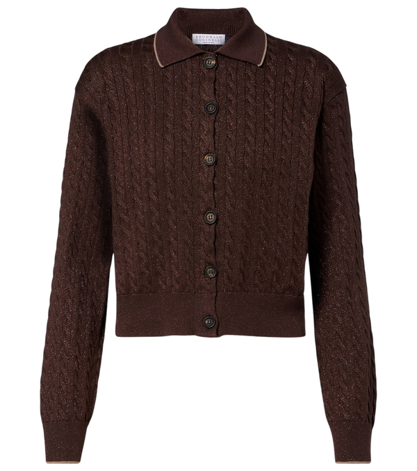 Brunello Cucinelli Cotton-blend cardigan