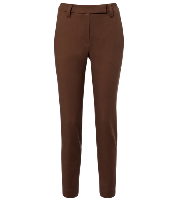Pantalones slim de mezcla de algodón Brunello Cucinelli
