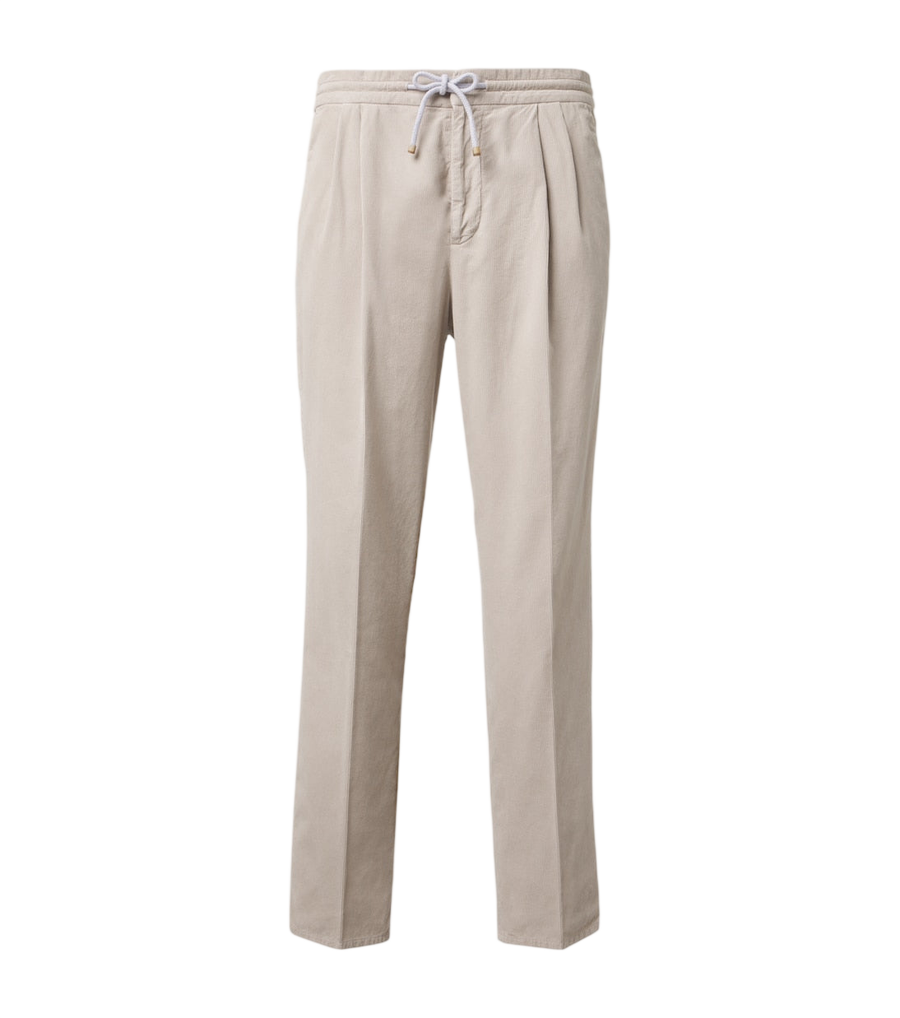 Brunello Cucinelli Cotton corduroy tapered pants