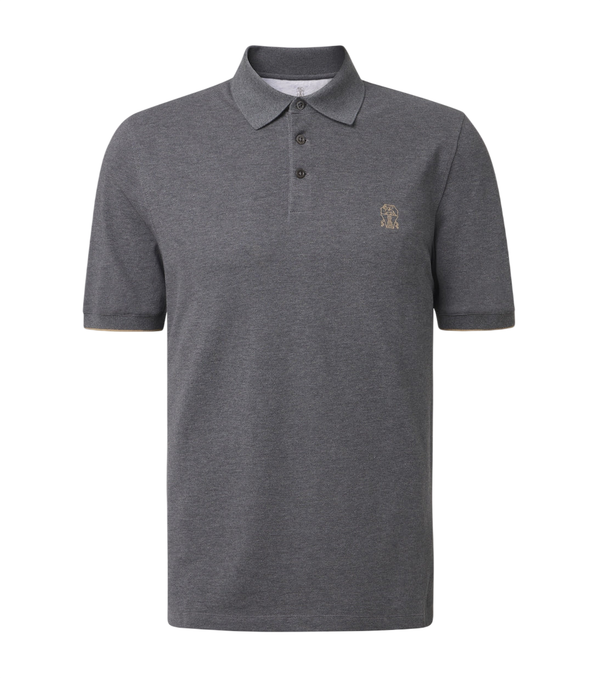 Brunello Cucinelli Cotton piqué polo shirt