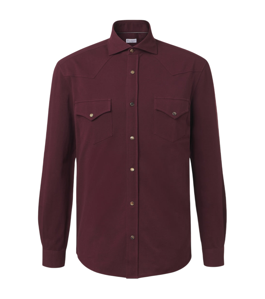 Brunello Cucinelli Cotton piqué shirt
