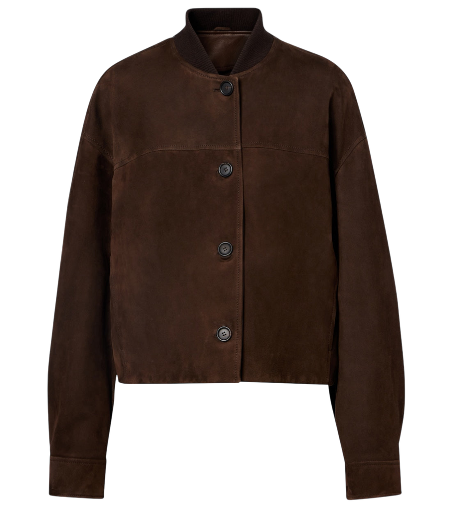 Brunello Cucinelli Cropped suede jacket