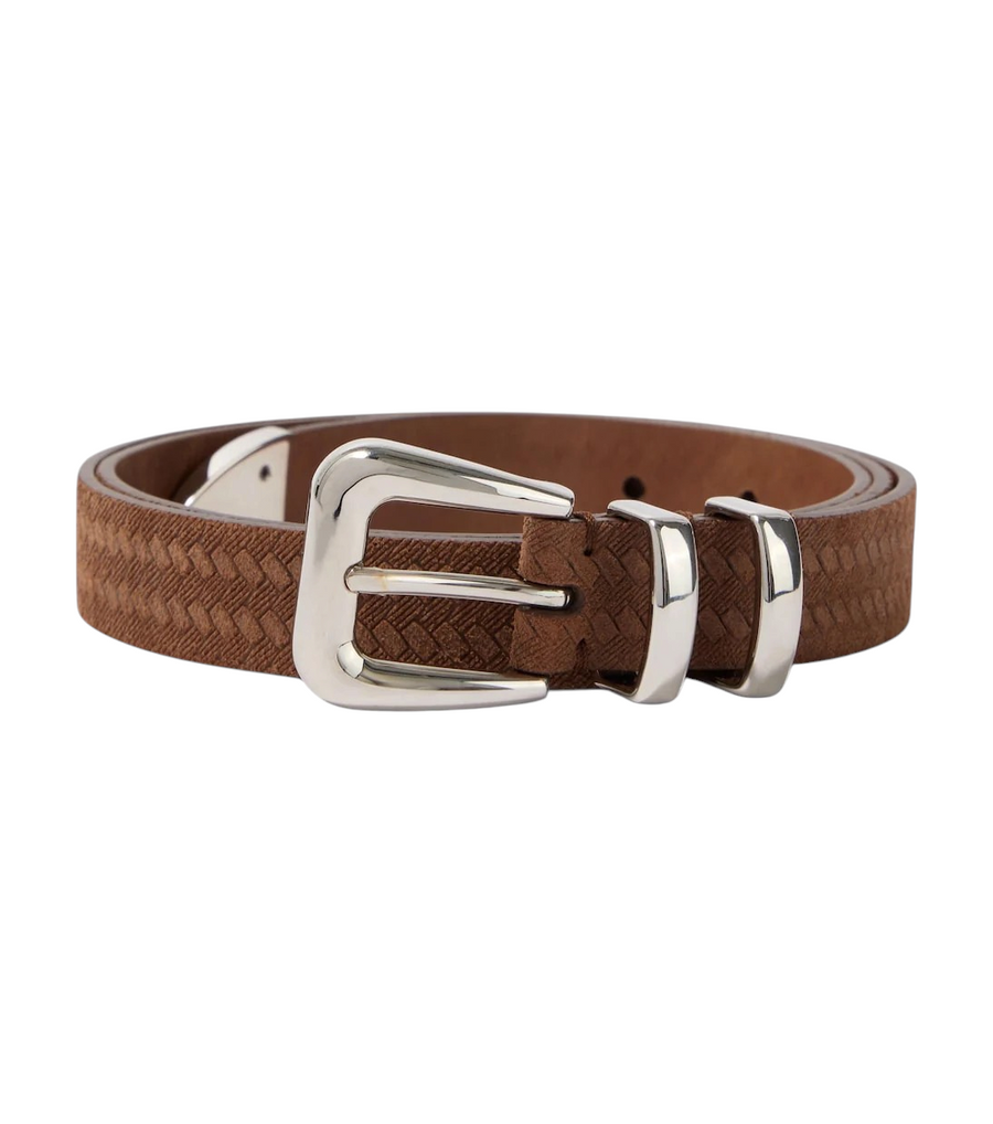 Brunello Cucinelli Debossed Leather Belt