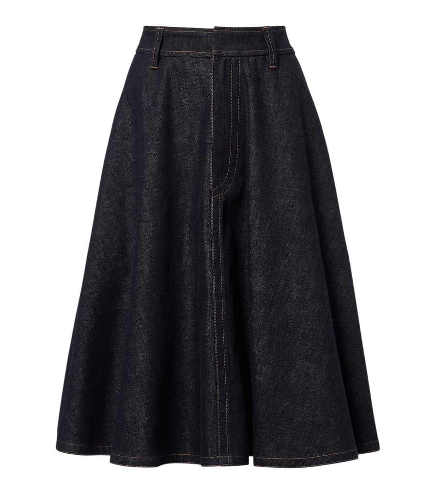 Falda midi de mezclilla Brunello Cucinelli