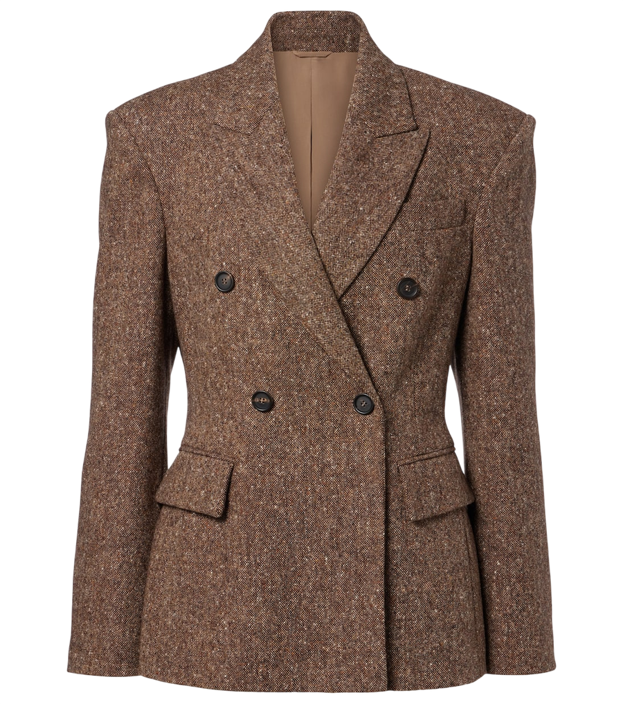 Brunello Cucinelli Double-breasted wool-blend jacket