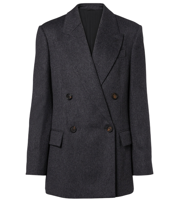 Brunello Cucinelli Double-breasted wool jacket