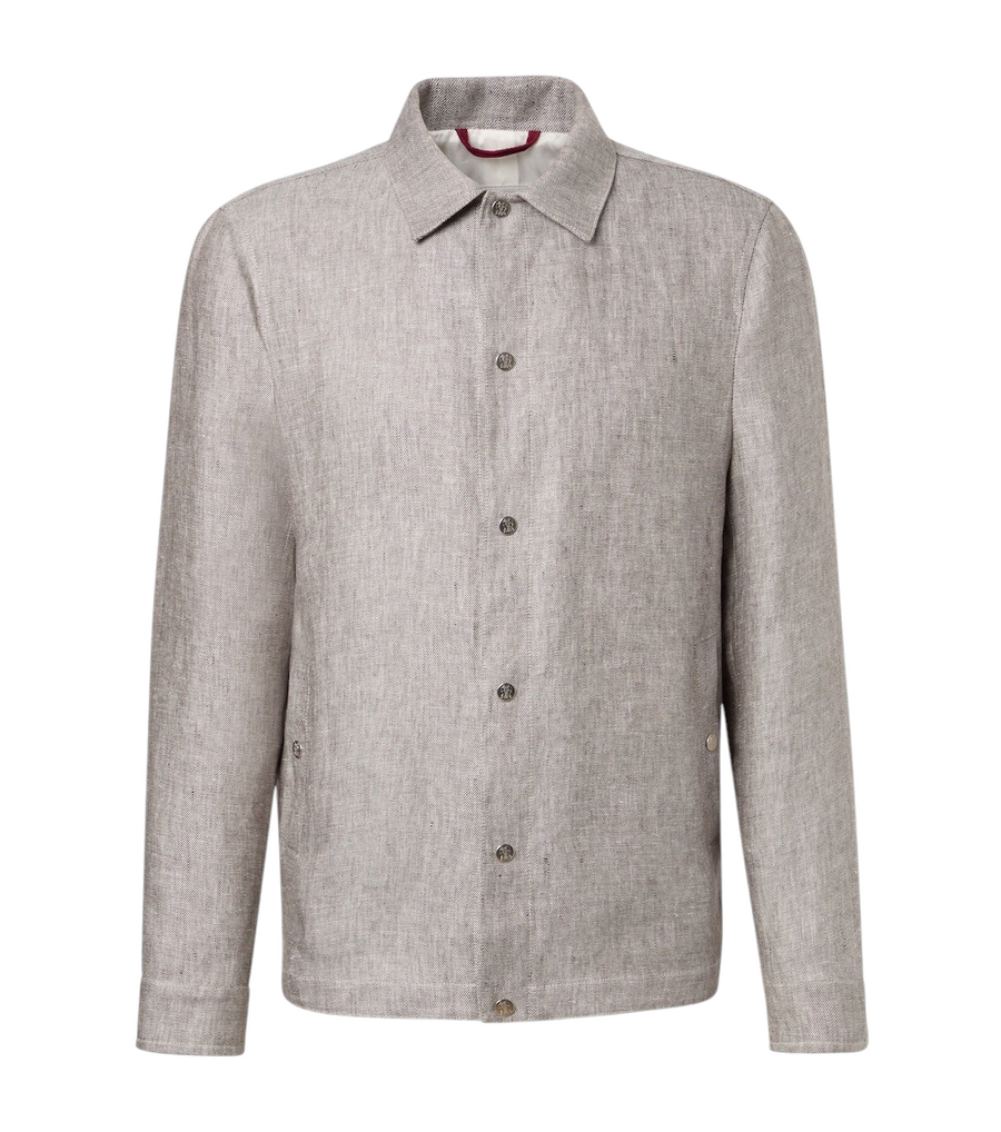 Brunello Cucinelli Hemp and linen overshirt