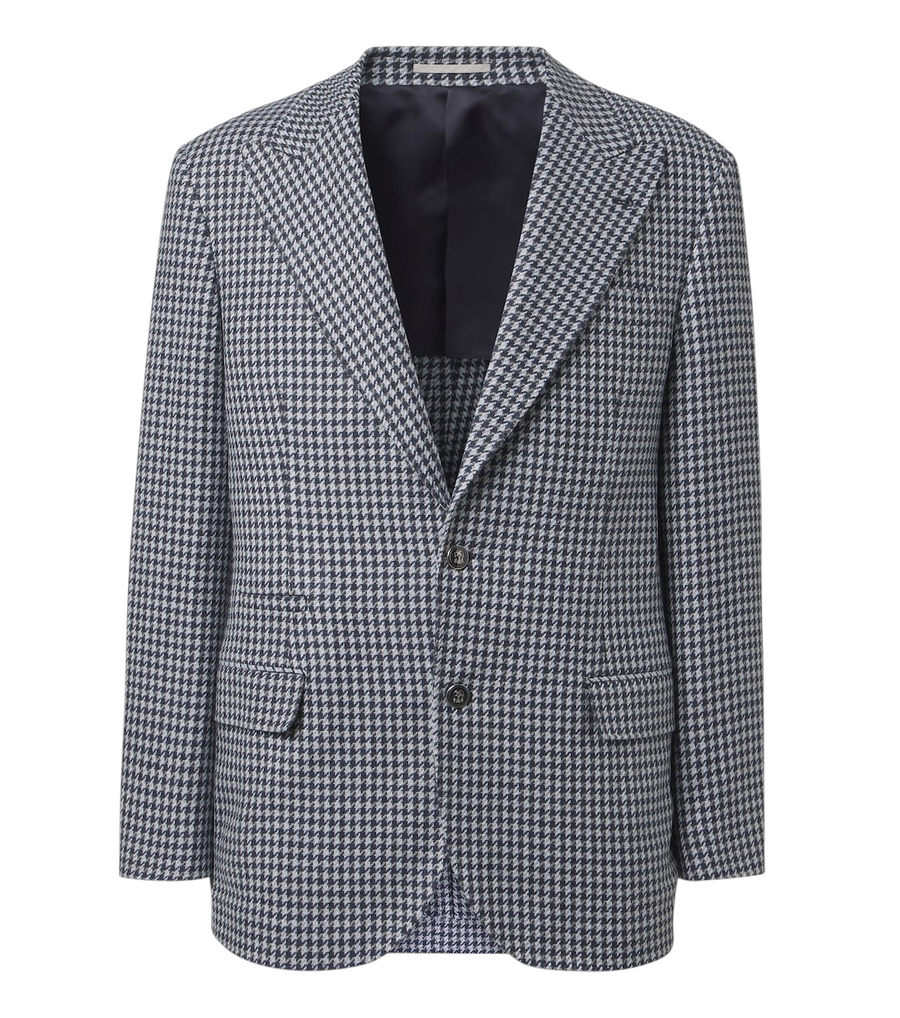 Brunello Cucinelli Houndstooth cashmere blazer