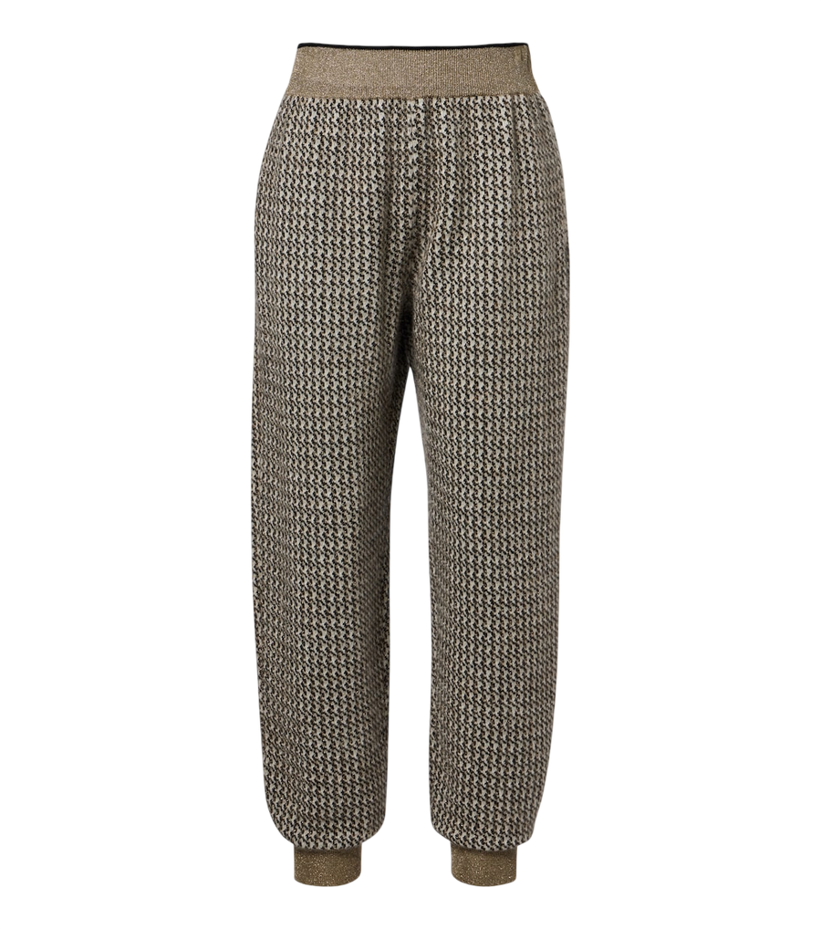 Brunello Cucinelli Houndstooth mohair and wool-blend straight pants