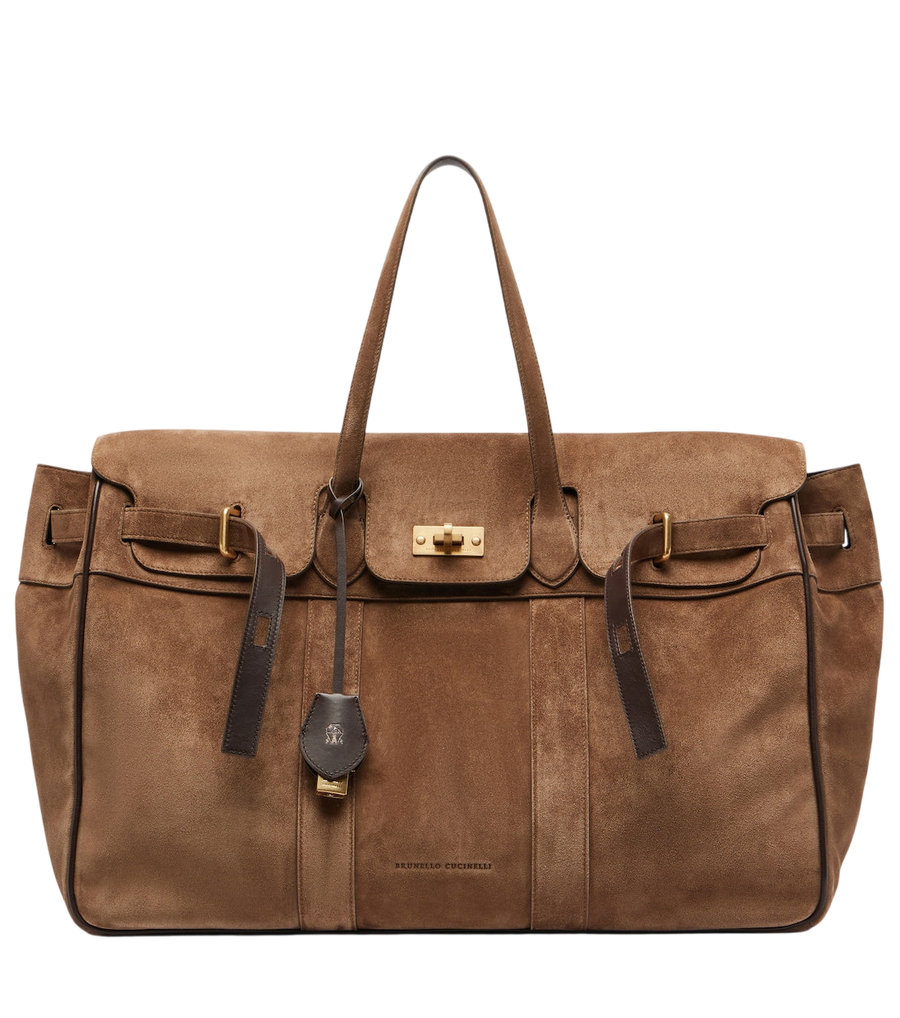 Brunello Cucinelli Large suede tote bag