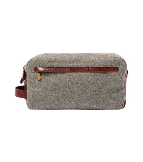 Brunello Cucinelli Beauty case con finiture in pelle