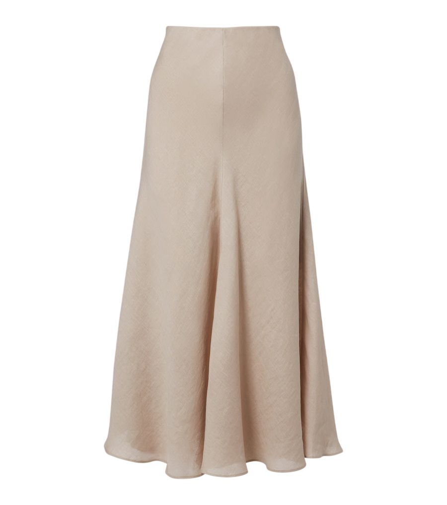 Brunello Cucinelli Linen midi skirt
