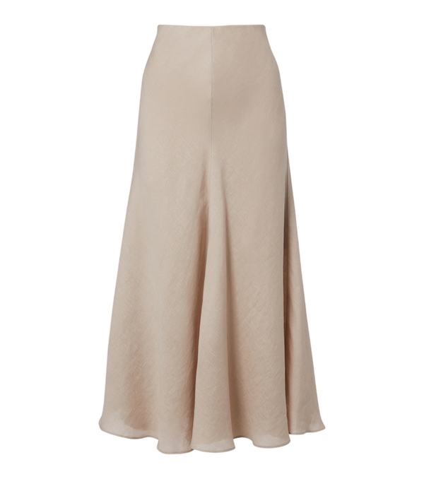 Saia midi de linho Brunello Cucinelli