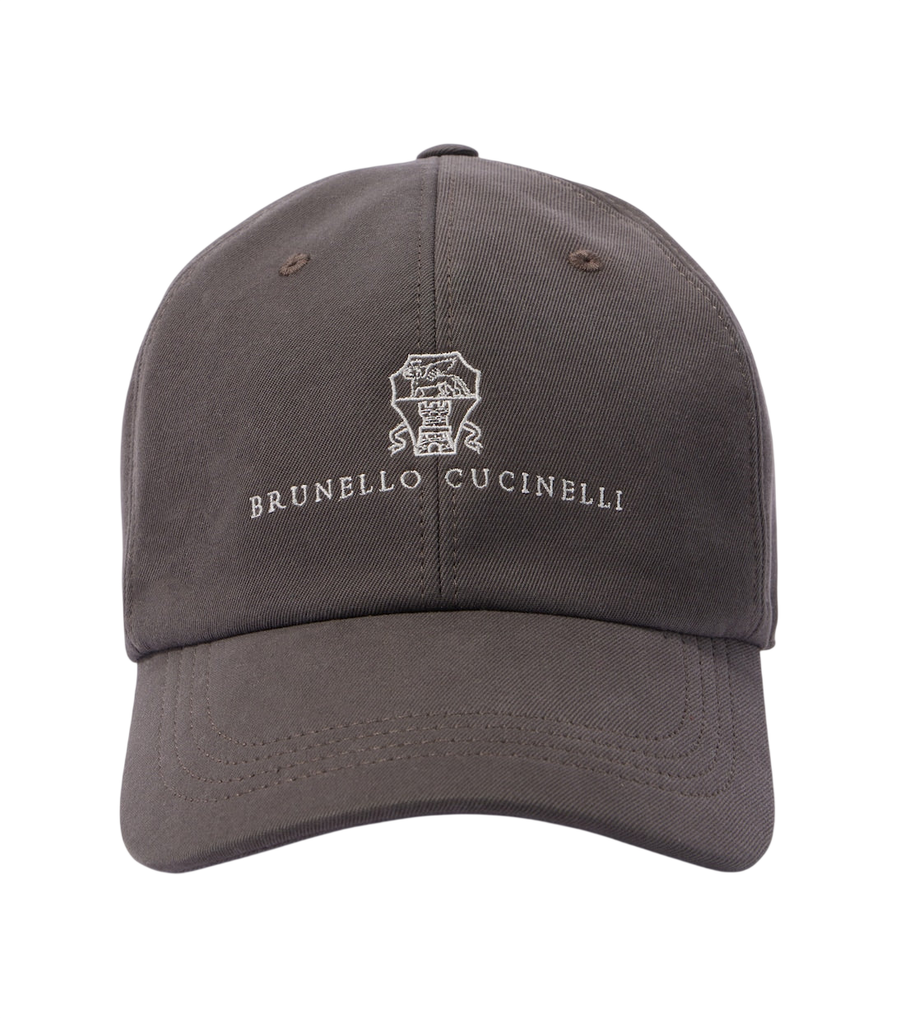 Brunello Cucinelli Logo cotton canvas baseball cap