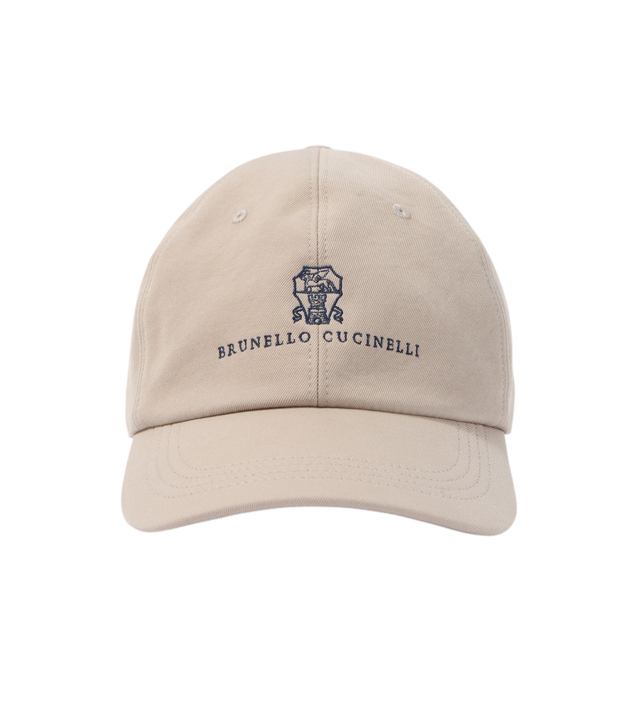 Brunello Cucinelli Logo cotton canvas baseball cap