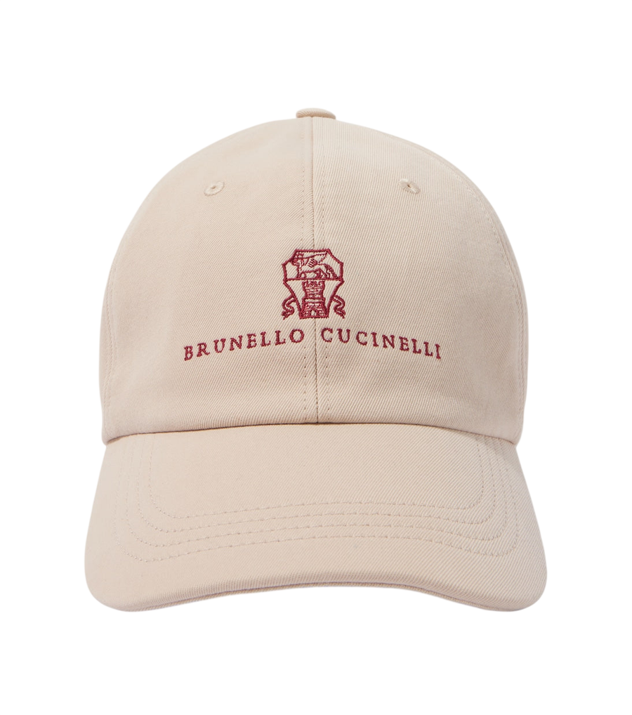 Brunello Cucinelli Logo cotton canvas baseball cap