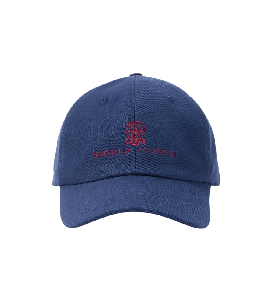 Brunello Cucinelli Logo cotton canvas baseball cap