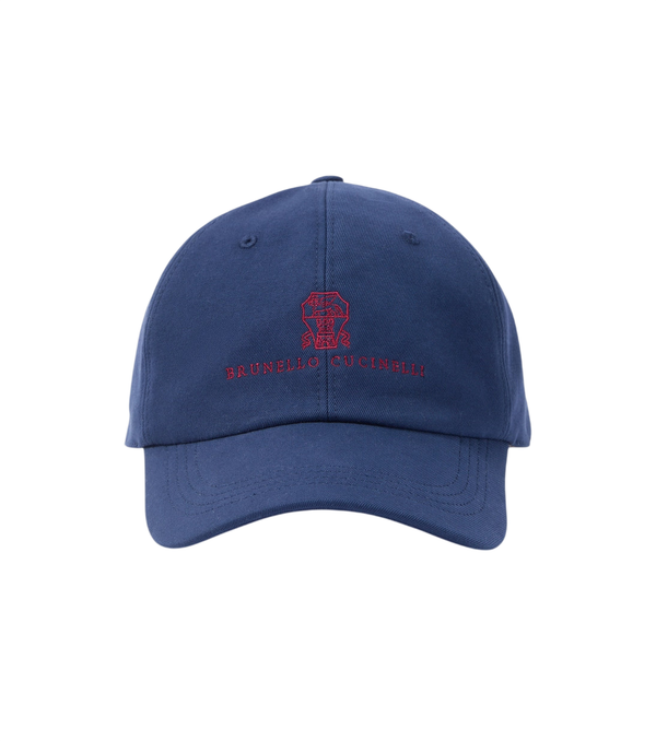 Brunello Cucinelli Cappellino da baseball in tela di cotone con logo