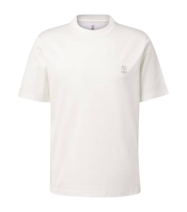 Brunello Cucinelli Logo cotton jersey T-shirt