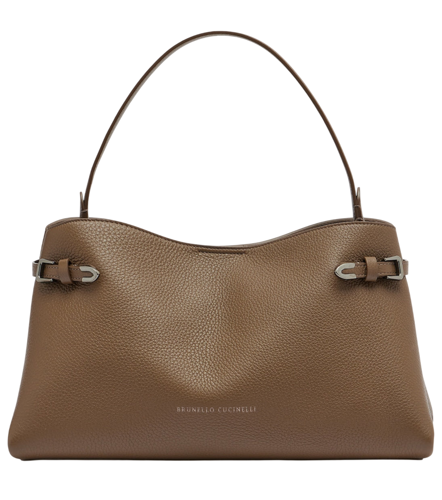 Brunello Cucinelli Medium leather top-handle bag