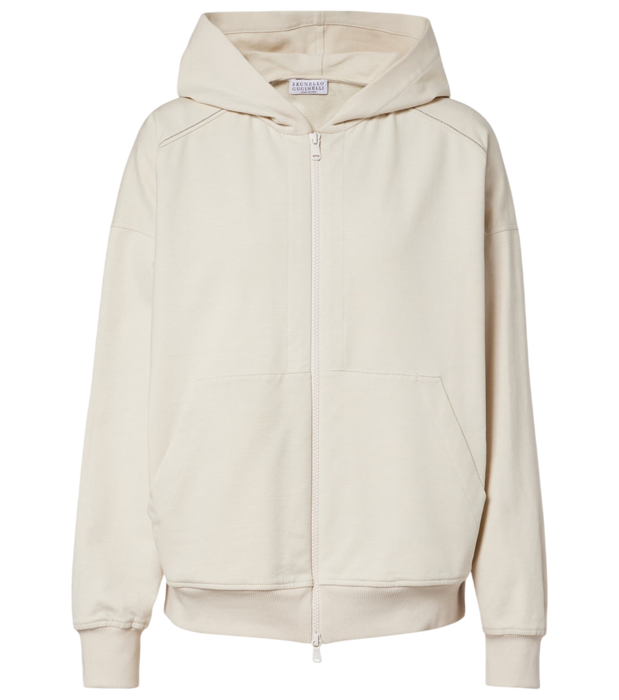 Sudadera de algodón con Monili de Brunello Cucinelli