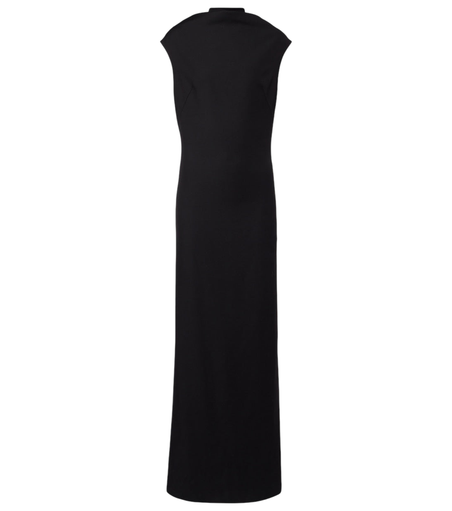 Brunello Cucinelli Monili draped wool-blend gown