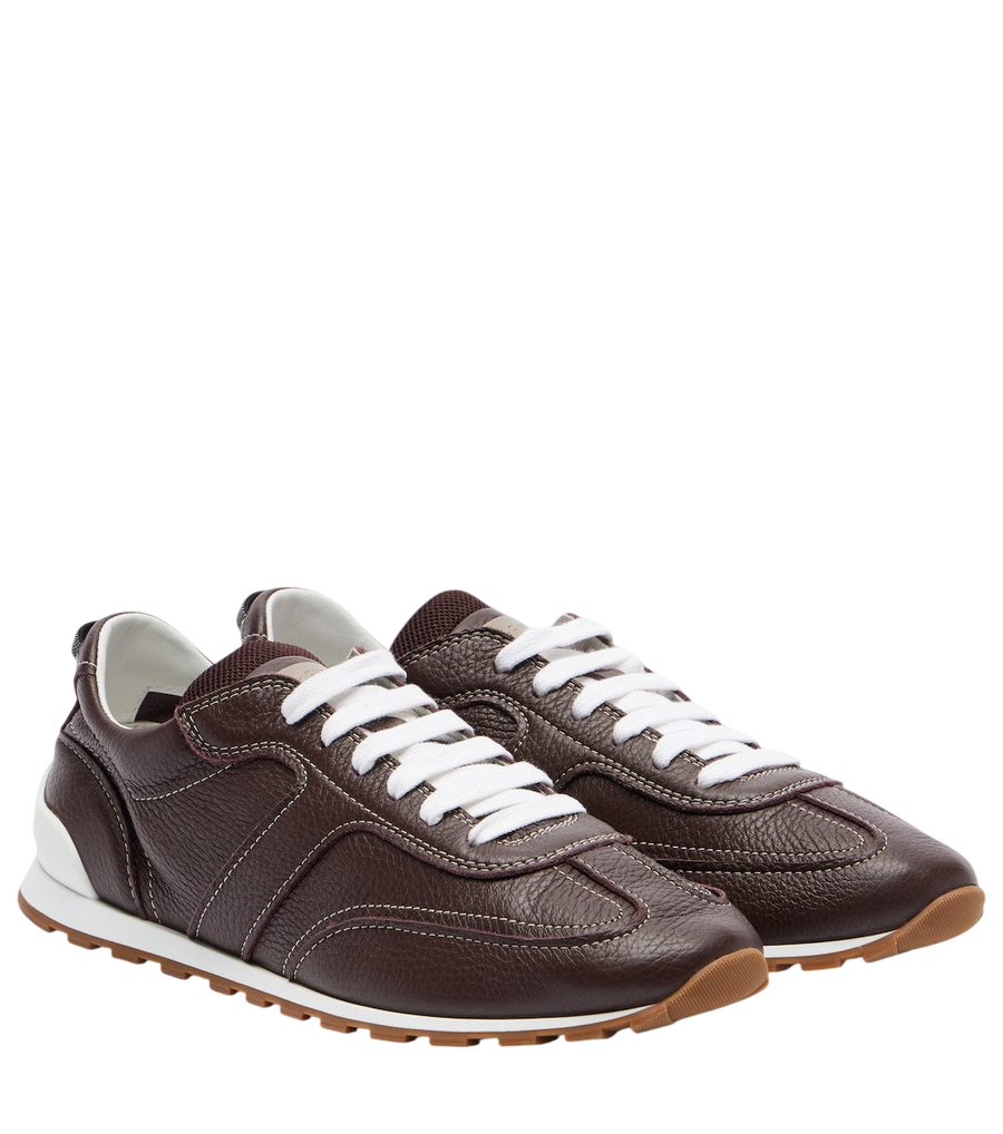 Brunello Cucinelli Monili leather sneakers