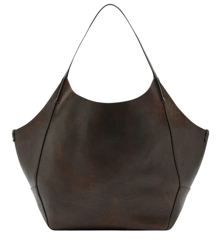 Brunello Cucinelli Monili Medium Reversible Leather Tote Bag [white-bg-processed] 1787524153323