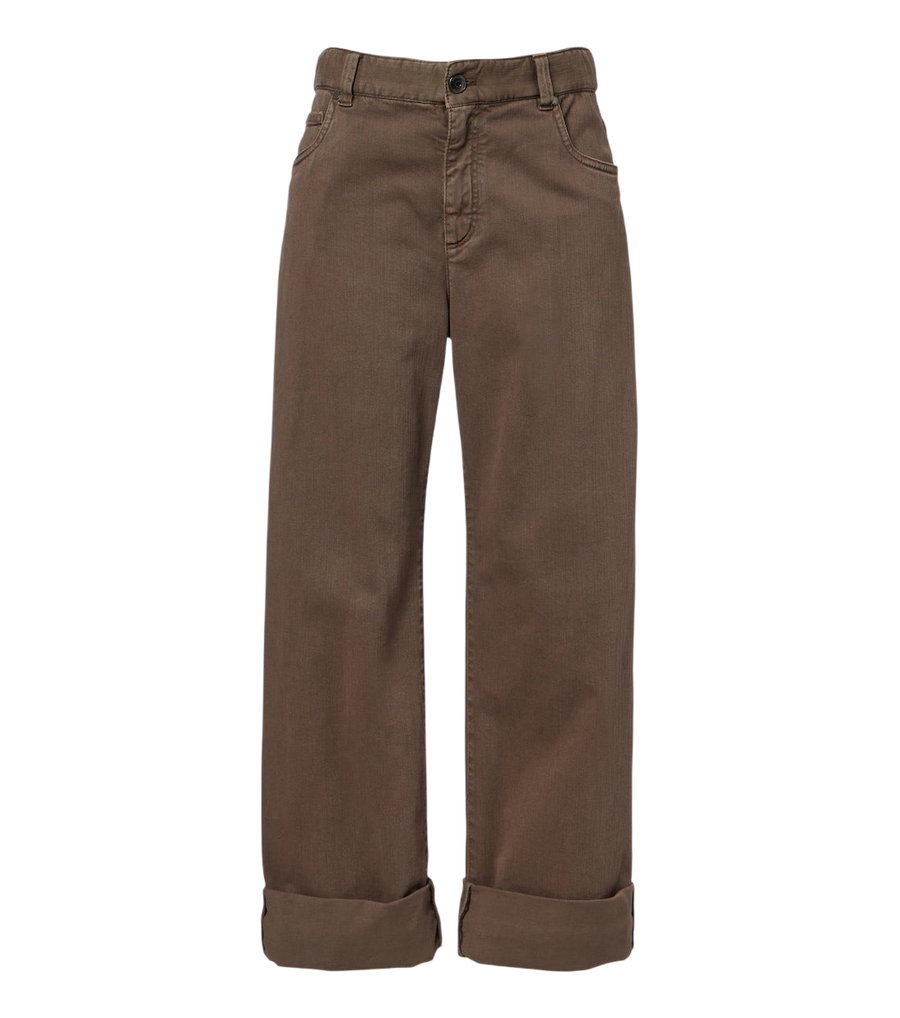 Jean large à ornements Monili Brunello Cucinelli