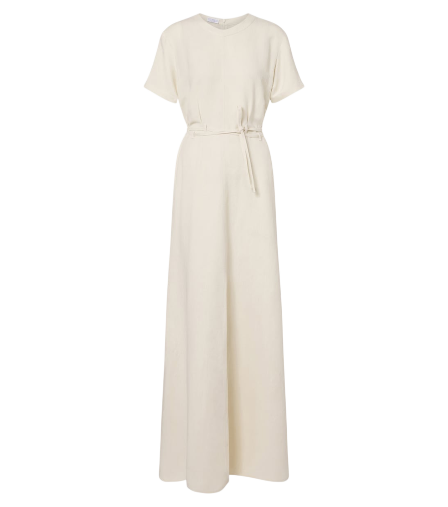 Robe longue ceinturée Monilli Brunello Cucinelli