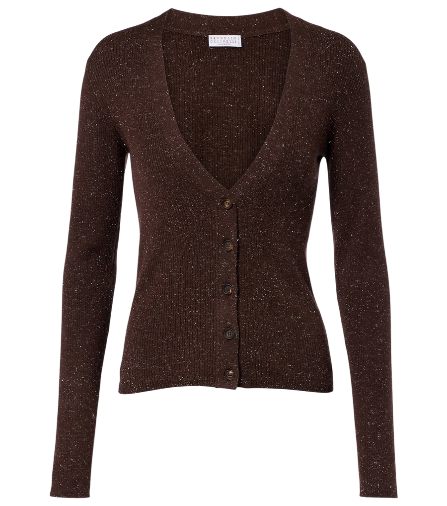 Brunello Cucinelli Ribbed-knit cashmere-blend cardigan
