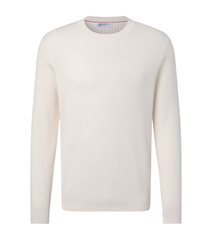 Brunello Cucinelli Ribbed-knit cotton sweater