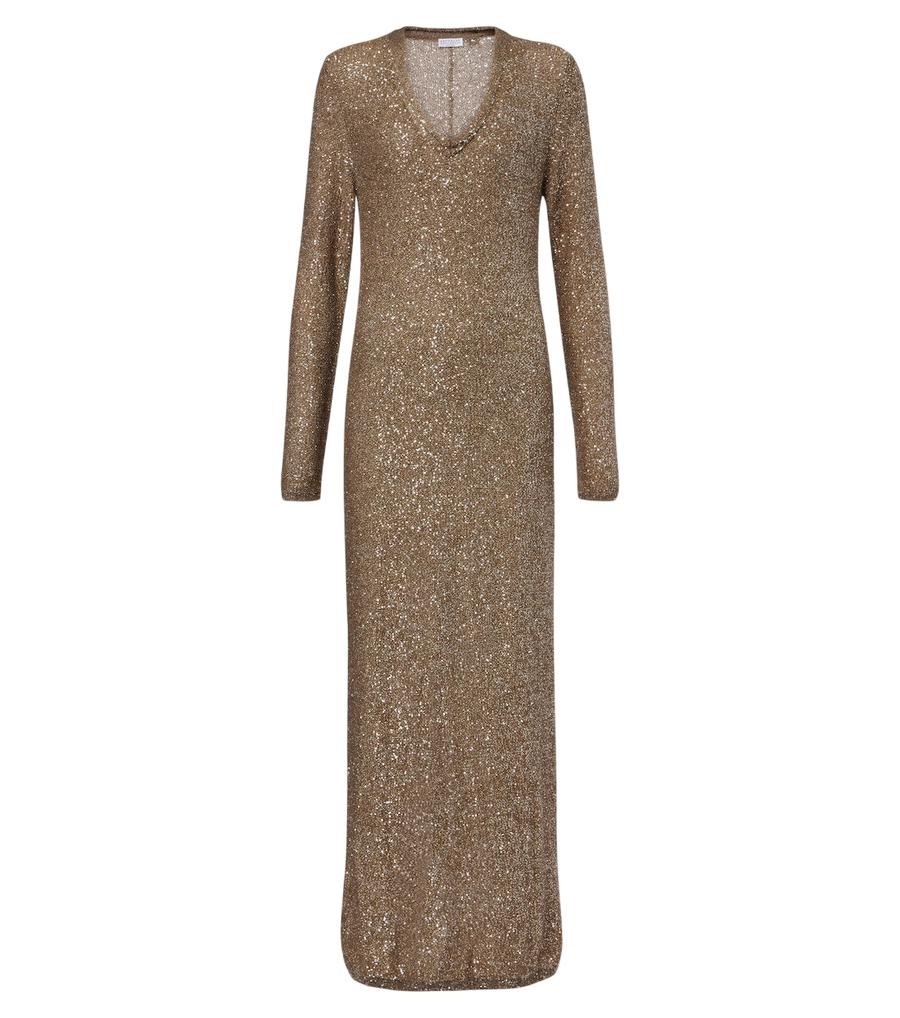 Brunello Cucinelli Sequined maxi dress